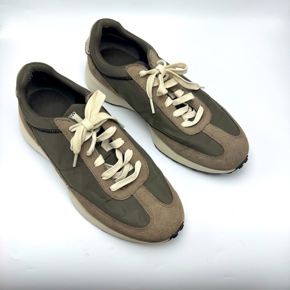 Cole Haan Grand Two Tone Sneakers Mens Size 10 Green Nylon & Suede - Picture 2 of 10